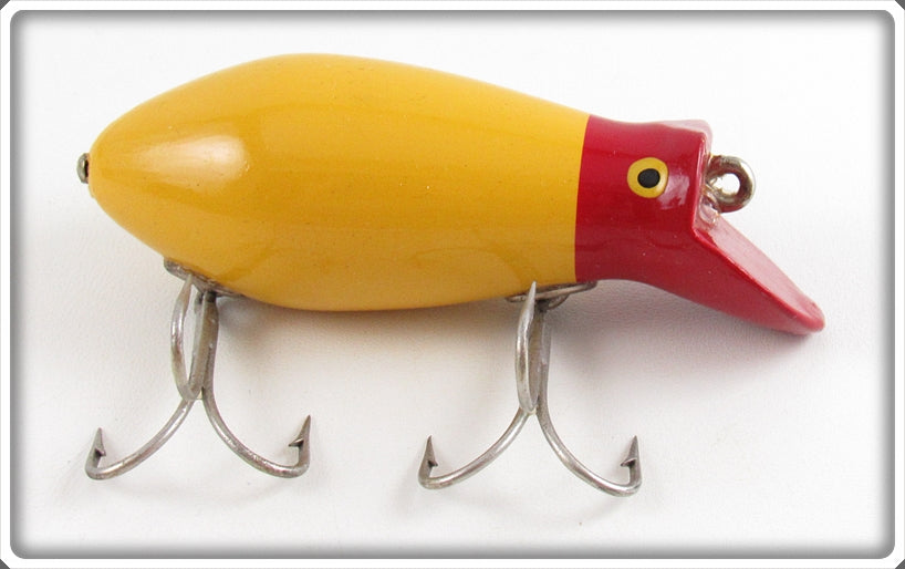 Vintage Creek Chub Red & Yellow Dive Bomber Kreeker Lure 6629