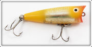 Vintage Heddon Silver Foil Yellow Tiny Chugger Lure 335 SFY