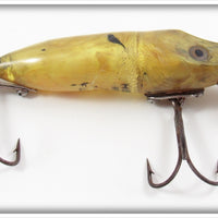 Vintage Heddon Yellow & Black Waterwave River Runt Lure