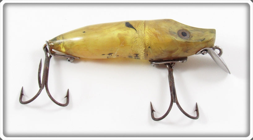 Vintage Heddon Yellow & Black Waterwave River Runt Lure