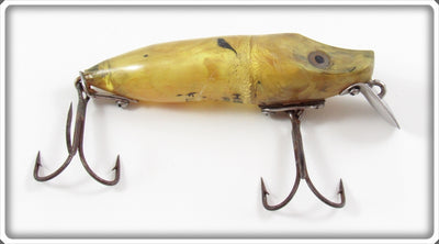 Vintage Heddon Yellow & Black Waterwave River Runt Lure