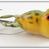 Vintage Jenson Yellow Froglegs Plunker Lure 