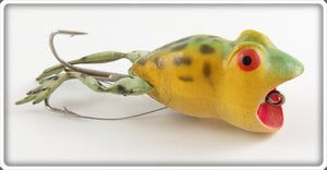 Vintage Jenson Yellow Froglegs Plunker Lure 