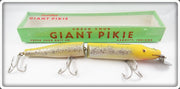 Vintage Creek Chub Yellow Flash Giant Jointed Pikie In Box 837 Special