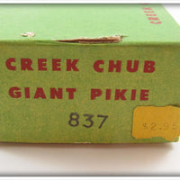 Creek Chub Yellow Flash Giant Jointed Pikie In Box 837