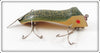 Vintage Pflueger Green Crackleback Wizard Wiggler Lure