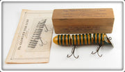 Vintage Oliver & Green Yellow & Green Glowurm Lure In Box