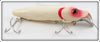 Heddon White Body With Red Gills Salmon River Runt In Box