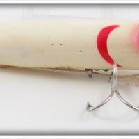 Heddon White Body With Red Gills Salmon River Runt In Box