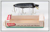 Vintage Heddon Black Shore Plastic Lip Vamp Spook Lure In Box 9750 XBW