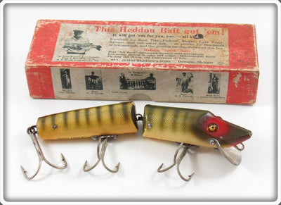 Vintage Heddon Natural Scale Giant Jointed Vamp In Box 7359R