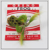 South Bend Green Oreno Frog In Box 848