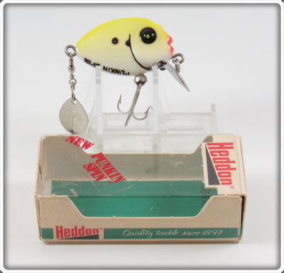 Vintage Heddon Yellow Pearl Punkin Spin In Box 382 YPR