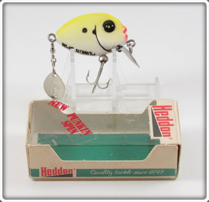 Vintage Heddon Yellow Pearl Punkin Spin In Box 382 YPR