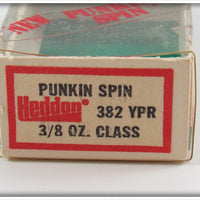 Heddon Yellow Pearl Punkin Spin In Box 382 YPR