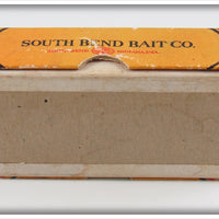 South Bend Red Stripe White Body Bass Oreno In Box 973 RS
