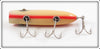 South Bend Red Stripe White Body Bass Oreno In Box 973 RS