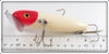 Arbogast Red Head Wooden Musky Jitterbug In Early Box