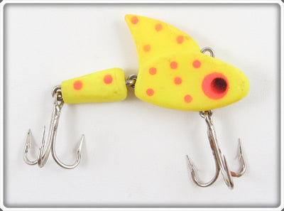Vintage Lazy Ike Yellow Spotted Jointed Sail Shark Lure