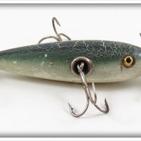 Vintage South Bend Green Crackleback Underwater Minnow Lure
