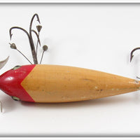South Bend Red Head Surface Minnow With Bing Hooks