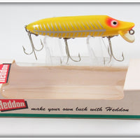 Heddon Yellow Shore Plastic Lip Vamp Spook Lure In Box 9750 XRY