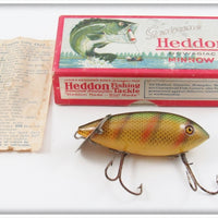 Heddon Perch Baby Crab Wiggler Lure In End Label Box With Color Chart