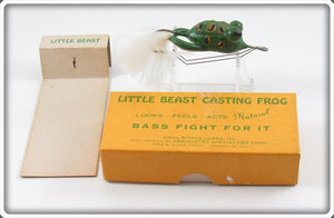 Vintage Cool Ripple Lures Inc. Little Beast Casting Frog Lure In Box