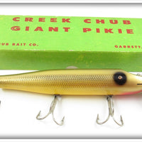 Vintage Creek Chub Gold Scale Giant Pikie Lure In Unmarked Box