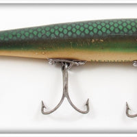 Vintage Heddon Green Scale Darting Zara Lure