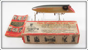 Vintage Heddon Blue Herring King Basser In Box 8559PBH Lure