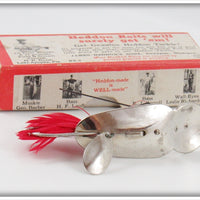 Vintage Heddon Nickel Plate Queen Stanley Lure In Box 280 NP