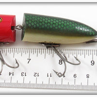 Heddon Red Head Green Scale Zig Wag In Box 8309 DRH