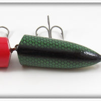 Heddon Red Head Green Scale Zig Wag In Box 8309 DRH