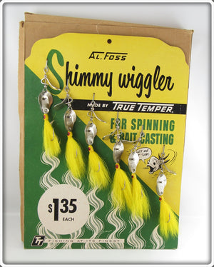 Al Foss True Temper Shimmy Wiggler Dealer Display In Box 