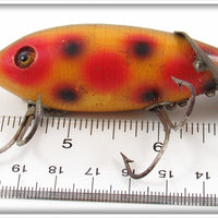 Heddon Yellow With Red & Black Spots Baby Crab Wiggler