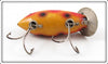 Heddon Yellow With Red & Black Spots Baby Crab Wiggler