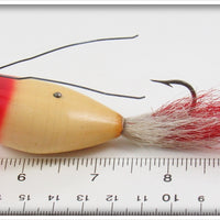 Heddon Red Head White Weedless Widow In Box 222