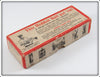 Heddon White & Black Shore Minnow Torpedo Empty Box 130XWB