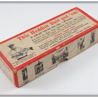 Heddon White & Black Shore Minnow Torpedo Empty Box 130XWB
