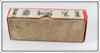 Heddon White & Black Shore Minnow Torpedo Empty Box 130XWB