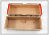 Heddon White & Black Shore Minnow Torpedo Empty Box 130XWB