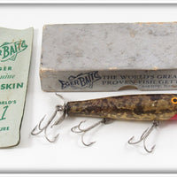 Vintage Eger Baits Frog Skin Darter Lure In 401 Box