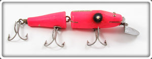 Vintage Creek Chub Fluorescent Red Jointed Snook Pikie 5521 Special
