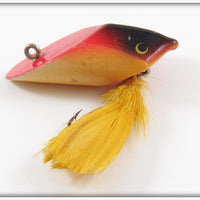 Vintage Moonlight Silver Creek Red & Black Fly Eat Us Lure