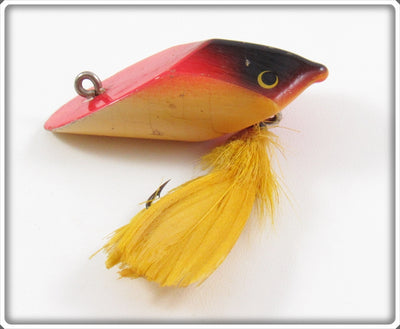 Vintage Moonlight Silver Creek Red & Black Fly Eat Us Lure