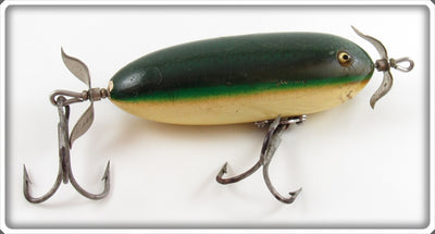 Vintage Heddon Green Scale Musky Surfusser Lure 359D 