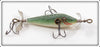 Heddon Green Fancy Back High Forehead 100 Minnow In Wood Box