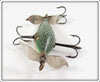 Heddon Green Fancy Back High Forehead 100 Minnow In Wood Box