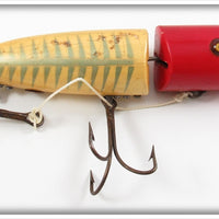 Heddon White Shore Red Head 6" Musky King Zig Wag